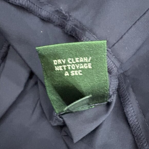 Lauren Ralph Lauren Yoko Dress Womens SZ 14 Fit Flare Midi Sleeveless Navy Blue‎ - Picture 16 of 16